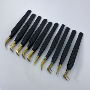 Pince à cils en acier inoxydable de qualité supérieure droite et incurvée - Product Image 6