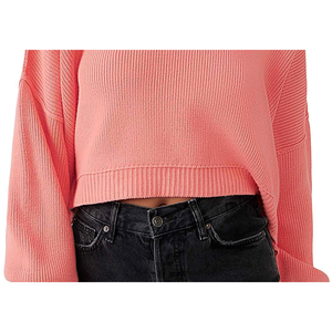 Maglione Corto da Donna Free People Easy Street, Traspirante, Rosa con Logo Frontale, Taglia XS, Stile Casual, Lavorato a Maglia, Autunno Inverno - Product Image 3