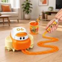 Coche de Pista de Slime Recargable Tipo-C DIY con Seguimiento Inductivo, Vagón de Inducción, Juguete Educativo Sensorial STEM para Niños, Regalo