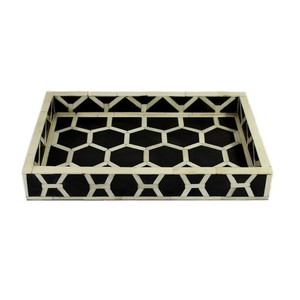 Customizable Classic Bone Inlay Serving <b>Tray</b> Best Quality for Food Serving <b>Kitchen</b> Home Hotel Customizable Classic Serving <b>Tray</b> - Product Image 1