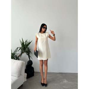 Minivestido Acolchado con Mangas Cortas y Material Transpirable, Cintura Natural - Product Image 2