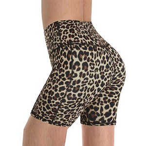 Short de gymnastique en coton taille haute pour femme élégant respirant personnalisé Leggings imprimés par sublimation léger avec logo porter - Product Image 2