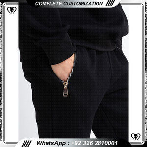 Ensembles de survêtements de sport de jogging pour hommes personnalisés de haute qualité 100% survêtements d'entraînement unis en coton avec impression d'été - Product Image 2