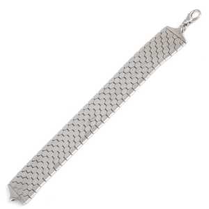 Bracelet en argent sterling 925 à motif nid d'abeille à 6 rangs pour les occasions de cadeaux - Product Image 2