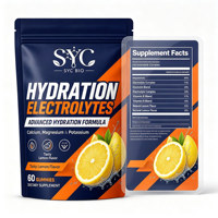 SYC BIO Elektrolyt Hydratatie Gummies, Calcium Magnesium Kalium Mengsel, Groothandelsdistributeurs, 60 stuks, OEM ODM Bulk Leverancier