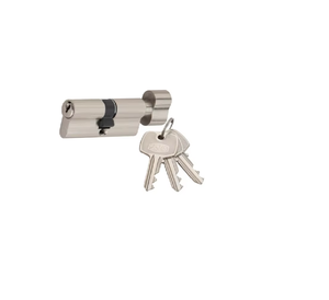 Cilindro de cerradura de mortaja de latón Euro Turn estándar indio Cilindro de media llave de alta seguridad para puerta de madera con 3 Llaves - Product Image 2