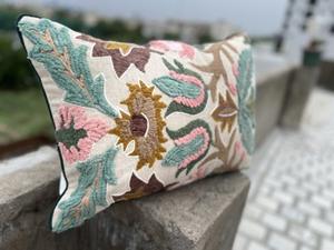 Oreiller perlé d'excellente conception pour canapé perlé embelli salon indien fait à la main Patchwork housses de coussin disponibles ici - Product Image 3