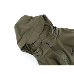 Veste de protection extérieure pour homme et femme pour le camping, la randonnée, l'automne, coupe-vent standard, capuche, col montant, toile inspirée de la peau de requin - Product Image 5