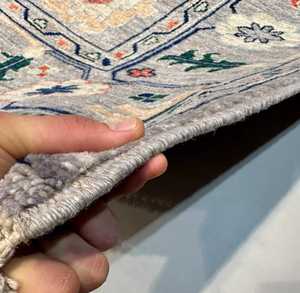 Fait à la main 9'3 "X 12'7" Tapis en laine turque Oushak Anatolian Ensembles de motifs abstraits personnalisables disponibles - Product Image 4