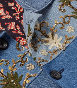 แจ็คเก็ตยีนส์ผู้ชายขายดีสำหรับฤดูหนาว ผ้าฝ้าย 100% พร้อมโลโก้สั่งทำด้านหน้า คุณภาพสูง ราคาถูก มีสินค้าในสต็อก - Product Image 4