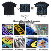 T-shirt graphique oversize unisexe effet vieilli, imprimé Statue de la Liberté, style streetwear rétro, 100% polyester respirant