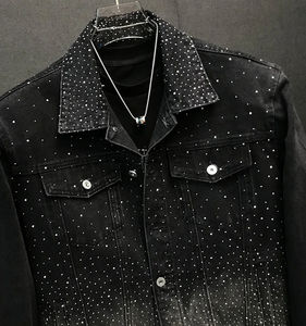 Chaqueta vaquera de moda de invierno para hombre con Cuello de piel personalizable fábrica al por mayor estilo vaquero chaqueta de hombre lisa con forro de piel sintética - Product Image 6