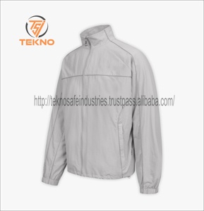 ชุดกันลมผ้าไนลอนกันลมแบบสวมศีรษะสำหรับผู้ชายชุดกันลมมีซิปครึ่งบล็อกสีออกใหม่ออกแบบได้ตามต้องการ - Product Image 5