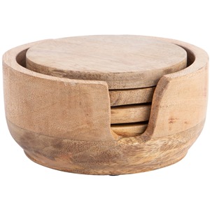 Espejo Decorativo de Madera Maciza con Marco de Hierro Metálico Dorado, Accesorios de Lujo Hechos a Mano para Mesa de Centro - Product Image 4