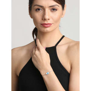 สร้อยข้อมือ CLARA Marquise Evil Eye ประดับด้วยเงินแท้ 925 สร้อยข้อมือเสน่ห์อันงดงาม - Product Image 3
