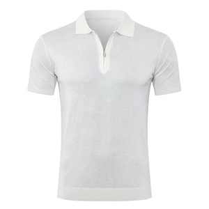 Nouveau tissu soyeux d'été pour hommes pour polo Full-Body Letter Print Top Plus Size Compressed Clothing - Product Image 2