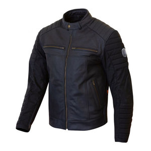 Veste d'hiver pour homme au design haut de gamme avec col montant, manches longues, personnalisable, 100% cuir de haute qualité, toile imperméable et respirante - Product Image 1