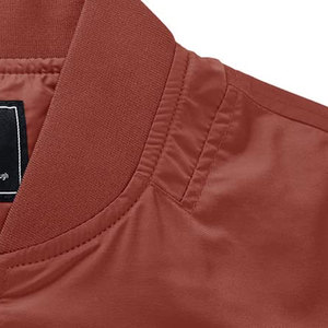 Women's Standing Collar Long Sleeve Full Zip up Short Bomber <b>Jacket</b> 2023 High Quality Women Bomber <b>Jacket</b> - Product Image 5