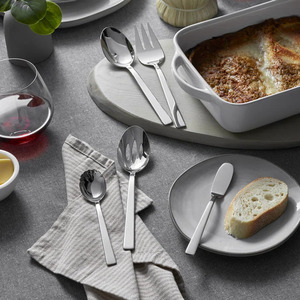 Ensemble de couverts en métal plaqué argent au design unique avec manche carré pour les hôtels et les restaurants, vaisselle, couverts - Product Image 4