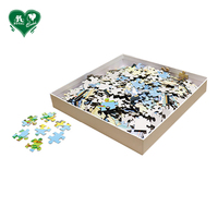 Puzzle en papier avec motifs personnalisés royaux, 500 pièces, 38x53cm, vernis brillant en couleur, jouet éducatif unisexe, âges 5-13+, 250g