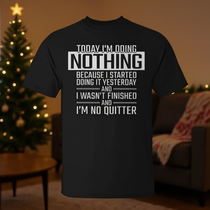 Hoy no hago nada, camiseta navideña para personas perezosas para uso promocional - Product Image 3