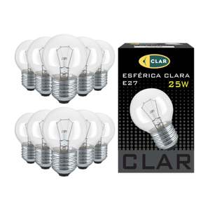 25W E27 Clear Incandescent Spherical <b>Bulb</b> - Product Image 2