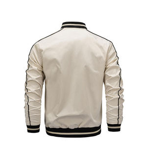 แจ็กเก็ตเบสบอลบอมเบอร์ผ้าซาตินจาก USA สีทึบออกแบบได้ตามต้องการ - Product Image 4