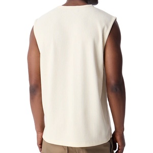 เสื้อกั๊กทรงหลวมแบบยืดได้สี่ทิศทาง ผ้าริบเนื้อหนา 240 กรัม ทรงยาว  สำหรับผู้ชายและผู้หญิง  แบบเว้า  ทันสมัย - Product Image 5