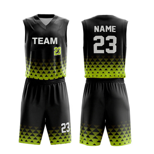 Uniforme d'équipe de basket-ball personnalisé, ensemble de maillot à impression par sublimation pour hommes, vêtements de sport d'entraînement légers et respirants - Product Image 6
