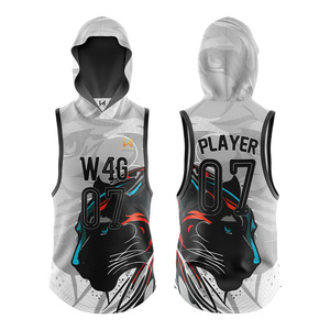 Personalizable W4G secado rápido sublimación impreso nuevo estilo bandera americana fútbol Jersey sin mangas transpirable de talla grande Teamwear - Product Image 4