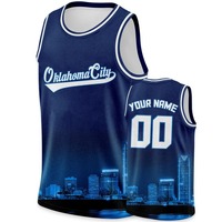 Maillot de basket-ball personnalisé Denver, nom et numéro personnalisés, débardeur en maille sublimée, unisexe, adulte, toutes saisons, vêtements de sport respirants