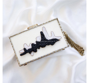 Boîte à bijoux d'embrayage en résine de nacre de haute qualité pour mariage ar prix de gros par artisanat de luxe - Product Image 4