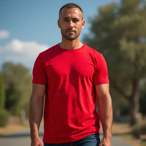 เสื้อยืดสำหรับผู้ชายเสื้อคอลูกเรือสำหรับใส่ไปยิมฟิตเนสเสื้อล้างสโตนสำหรับผู้ชาย - Product Image 6