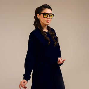 Suéter de Invierno Moderno Fresh Drop, Abaya Moderna para Mujeres Musulmanas, Blusa de Manga Tejida, Pantalones Anchos, Conjunto de Dos Piezas, Ropa Islámica - Product Image 2