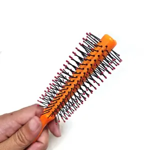 Most Popular Beauty Star Fast Styling Round Mini Hair Straightening Brush Good For Perfect Finished Look