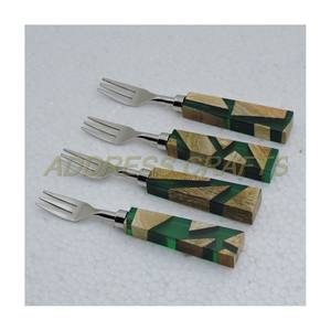 Mini juego de tenedor de acero inoxidable personalizado con mango de mármol creativo hecho a mano, juego de tenedor elegante, juego de tenedor de cena de estilo lujoso - Product Image 6