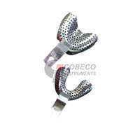 Bandejas Perforadas de Acero Inoxidable con Contorno Anatómico, Autoclavables, para Modelos de Estudio Detallados, Impresiones de Alginato, Pediatría