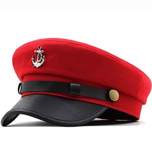 Discount chauffeur hat australia Top Sellers Chauffeur Hat Unisex Force Academy Parade Cadet Service <b>Cap</b> Adjustable Customizable - Product Image 6