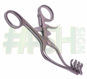 เครื่องมือถ่างกล้ามเนื้อแบบโค้ง Mollison Mastoid Retractor 4x4 แฉก แบบใช้มือจับ  วัสดุสแตนเลส ใช้ซ้ำได้ ได้รับการรับรองมาตรฐาน CE - Product Image 4