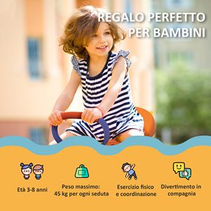 Balançoire à bascule Outsunny pour enfants de 3 à 8 ans avec rotation à 360 °, en acier et PP, 192x60x60 cm - Product Image 4