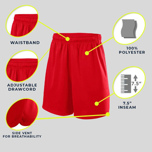 Shorts de sport d'été en polyester respirant de haute qualité pour hommes vêtements d'entraînement en gros pour le baseball et le softball - Product Image 3