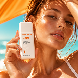 ครีมกันแดดวิตามินซีและไฮยาลูรอนิค แอซิด สูตรบำรุงผิวทุกวัน SPF50 สำหรับทุกสภาพผิว (ฉลากสินค้าสั่งผลิต) - Product Image 3