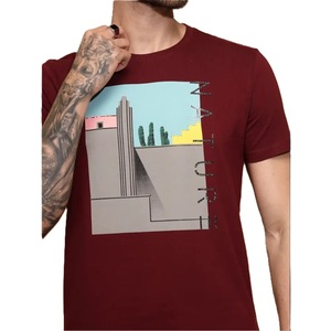 เสื้อยืดคอกลมผ้าฝ้าย100% สำหรับผู้ชายเสื้อยืดลำลองแนวสตรีทเสื้อผ้าพิมพ์ลายดิจิทัลคอตั้งสำหรับฤดูร้อน - Product Image 3