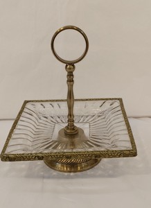 Elegante Soporte para Tartas de Metal y Vidrio Hecho a Mano, Decoración de Mesa para el Hogar y Hoteles, Herramientas para Tartas - Product Image 2