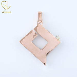 Suministro directo de fábrica 925 Plata HipHop rapero joyería personalizada cuadrado redondo Moissanite diamante colgante para hombres y mujeres - Product Image 3