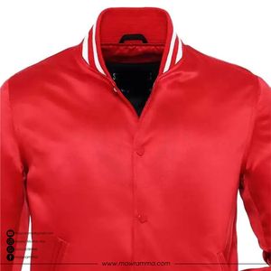 Chaqueta Bomber de Satén Personalizada para Hombre, con Parches de Camuflaje, Impermeable, Transpirable, Bordada, Estilo Universitario, de Béisbol - Product Image 2