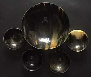 Corne de vache naturelle de haute qualité bol de service de plat de Style européen jetable écologique pour l'utilisation d'affichage de cuisine de luxe à bas prix - Product Image 3