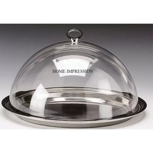 Beurrier en aluminium de forme personnalisée et écologique avec couvercle en verre-Assiette à fromage et à beurre la plus vendue pour la maison et les restaurants - Product Image 3