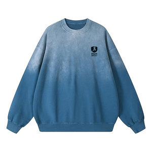 เสื้อสเวตเชิ้ตแบบย้อมสีเอซิดวอชสำหรับผู้ชาย ทรงใส่สบาย ดีไซน์ทันสมัย เหมาะสำหรับใส่ลำลองในชีวิตประจำวันและสไตล์สตรีทแฟชั่น - Product Image 1