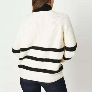 Cárdigan Clásico Bordado de Algodón 100% Cálido y Cómodo para Otoño, con Botón Único en la Parte Delantera, Logotipo, Manga Larga y Corte Holgado para Mujer - Product Image 3